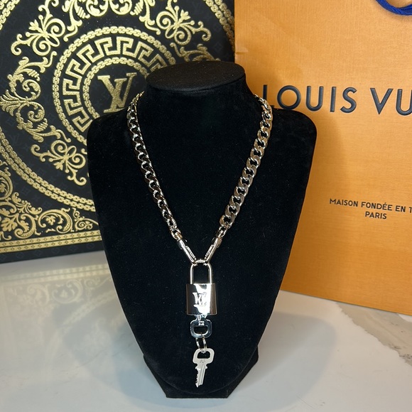 Louis Vuitton Jewelry Louis Vuitton Silvertoned Lock And Keys Set